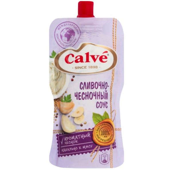 Sauce "Calve" creamy garlic 230g