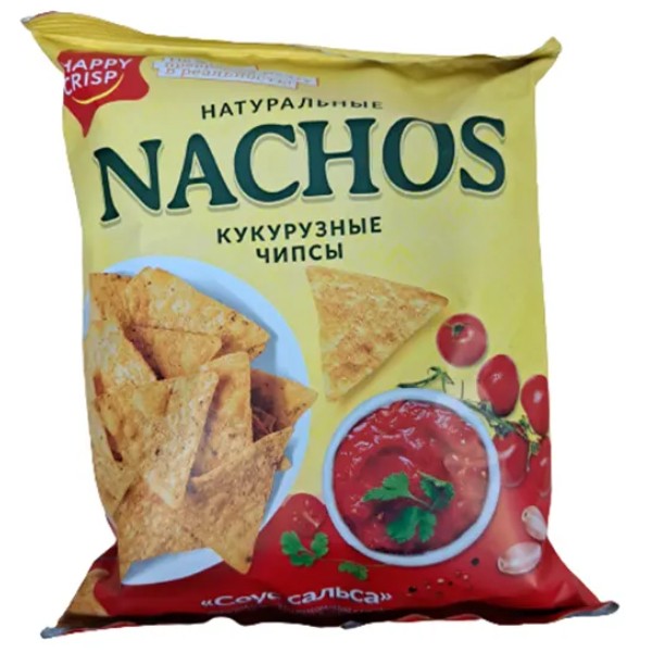 Chips "Happy Crisp Nachos" with tomato flavor 75g