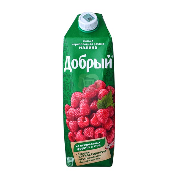 Juice "Dobry" apple rowan raspberry 1l