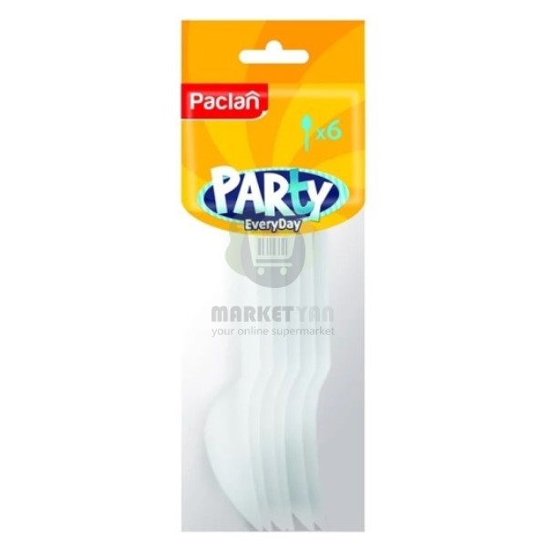 Plastic spoons "Paclan Party" 6pcs
