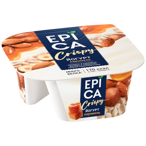 Йогурт "Epica" карамель 140г