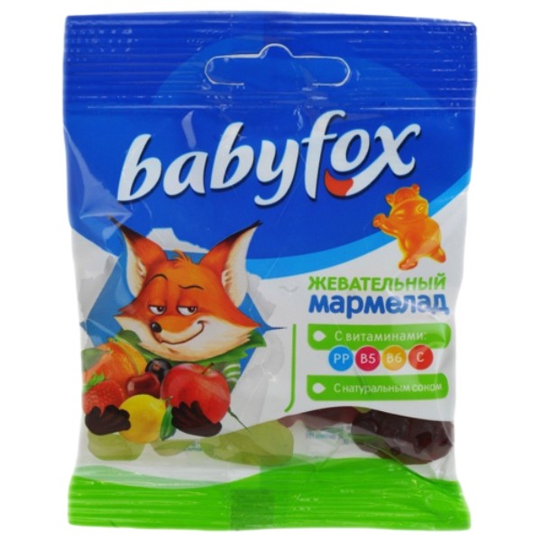 Chewing marmalade "Babyfox" Hippos 30g