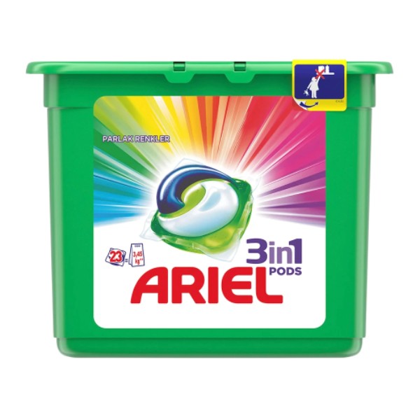 Капсулы для стирки "Ariel" Color&Style 3в1 для цветных вещей 23шт*27г