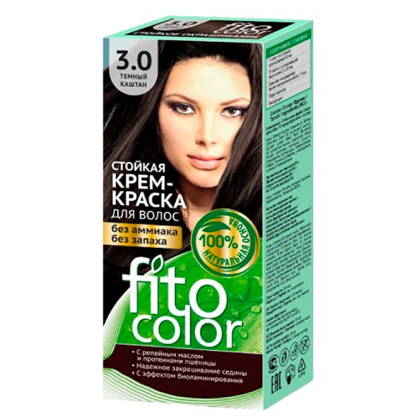 Hair dye "Fito color" 3.0 115ml