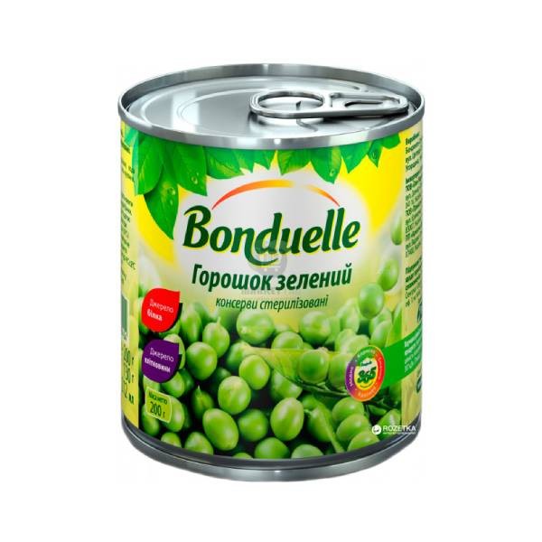 Зеленый горошек "Bonduelle" 200 гр.