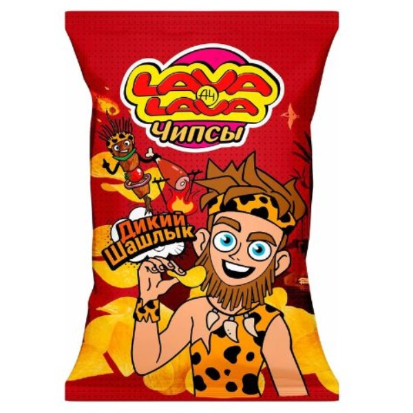 Chips "Lava Lava" with barbecue flavor 50g