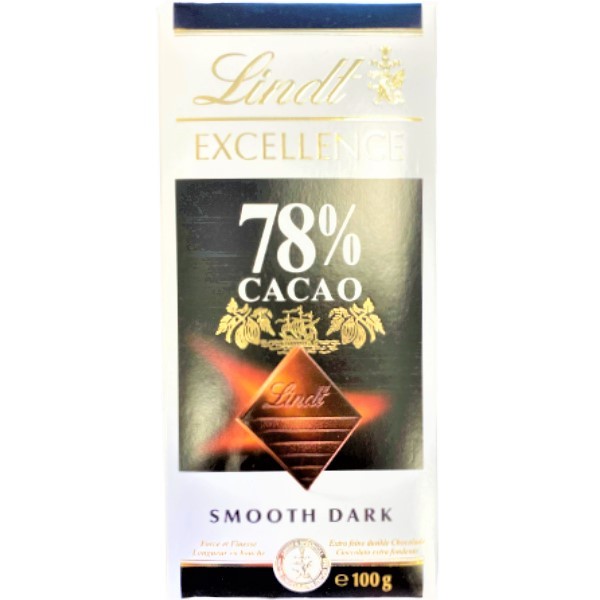 Շոկոլադե սալիկ «Lindt» Էքսելենս 78% կակաո 100գ