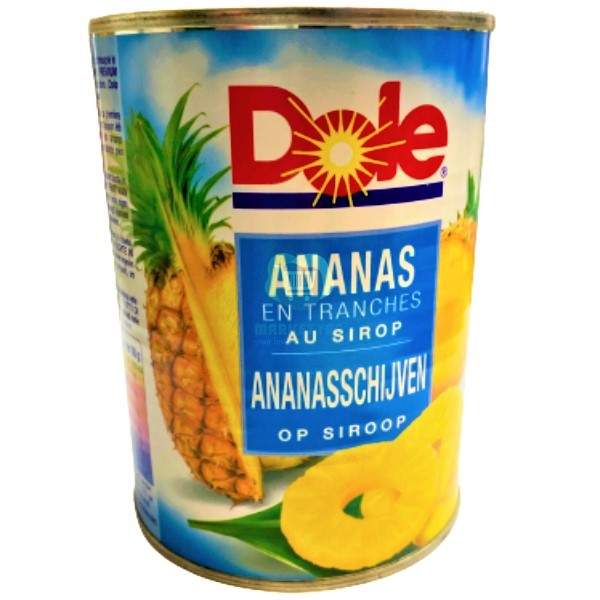 Pineapple "Dole" in syrup rings 567g