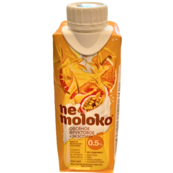 Напиток овсяный "Не молоко" Экзотик фруктовый без лактозы 250мл