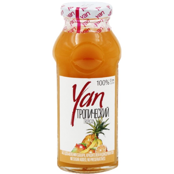 Juice "Yan" tropical g/b 250ml