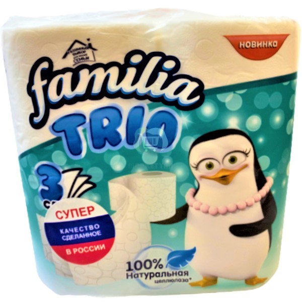 Toilet paper "Familia" 3-layers 4pcs