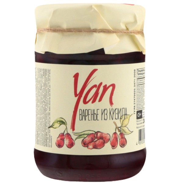 Preserve "Yan" cornelian cherry 300g