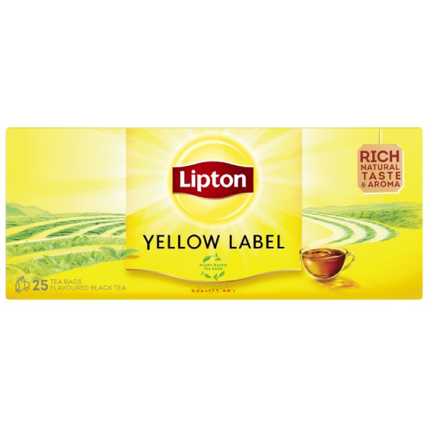 Tea "Lipton" yellow label 25 packets