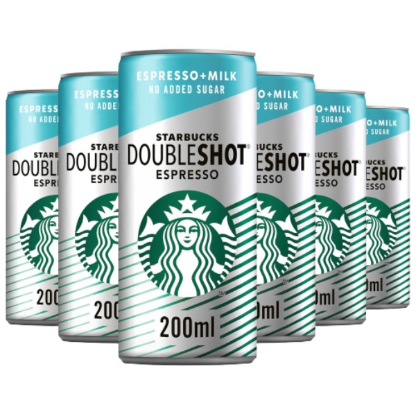 Кофе холодный "Starbucks" Doubleshot espresso без сахара ж/б 200мл