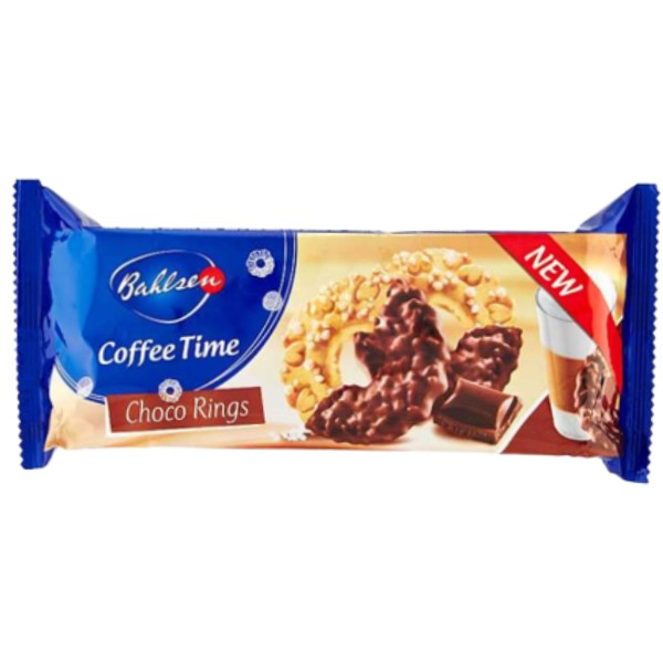 Печенье "Bahlsen" Coffee Time частично покрытое шоколадом 143г