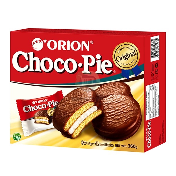 Бисквит "Orion Choco Pie" 12 штук 360 гр.