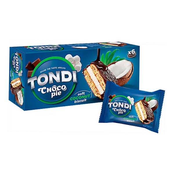 Թխվածքաբլիթ «Tondi Choco Pie» կոկոսով 180գ