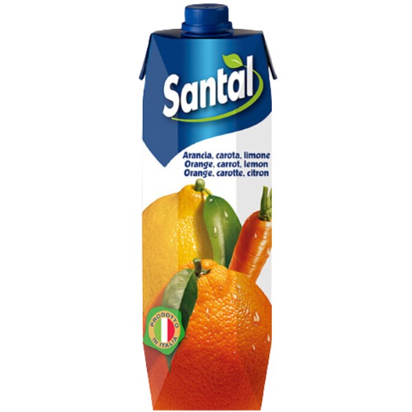 Нектар "Santal" апельсин морковь лимон 1л