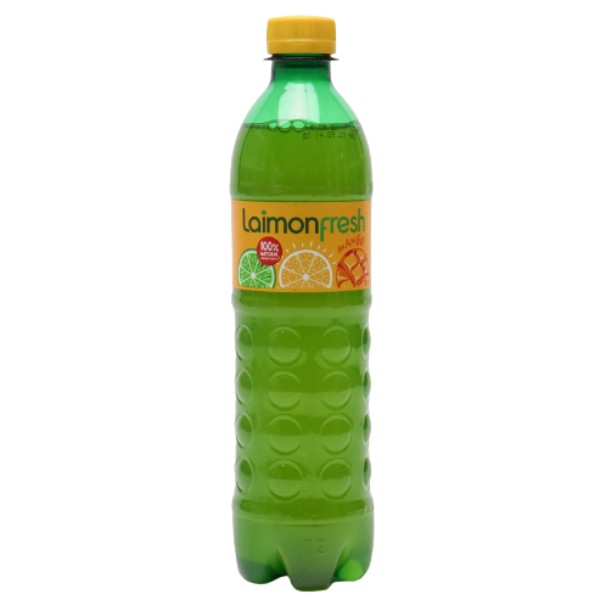 Refreshing carbonated drink "Laimon Fresh" with mango flavor 0.5l