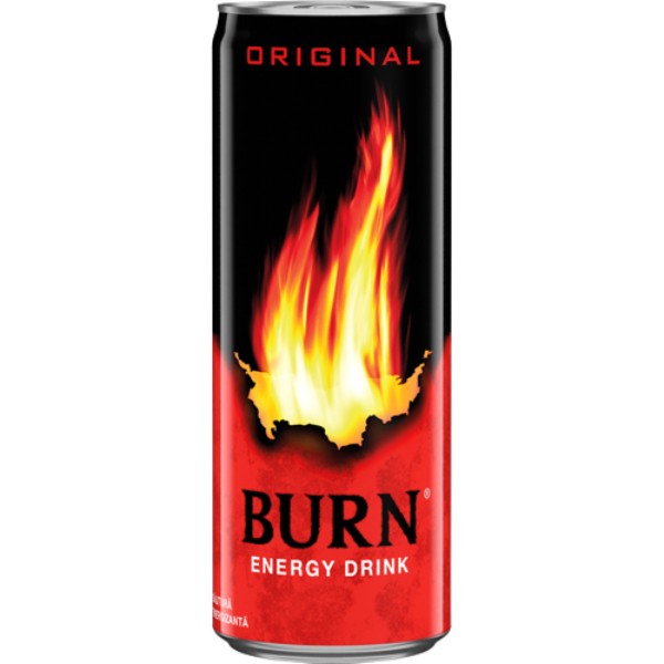 Energy drink "Burn" Original non-alcoholic can 250ml