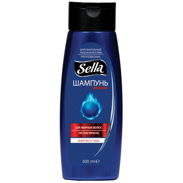 Shampoo "Sella" for men's oily hair 300ml