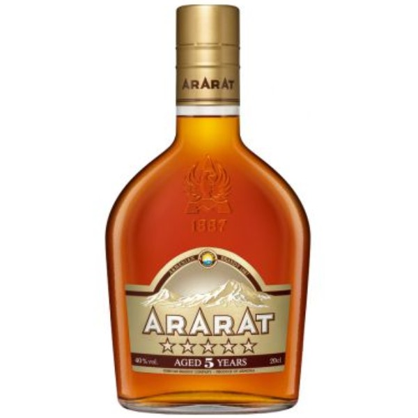 Brandy "Ararat" 5 years old 0.25l