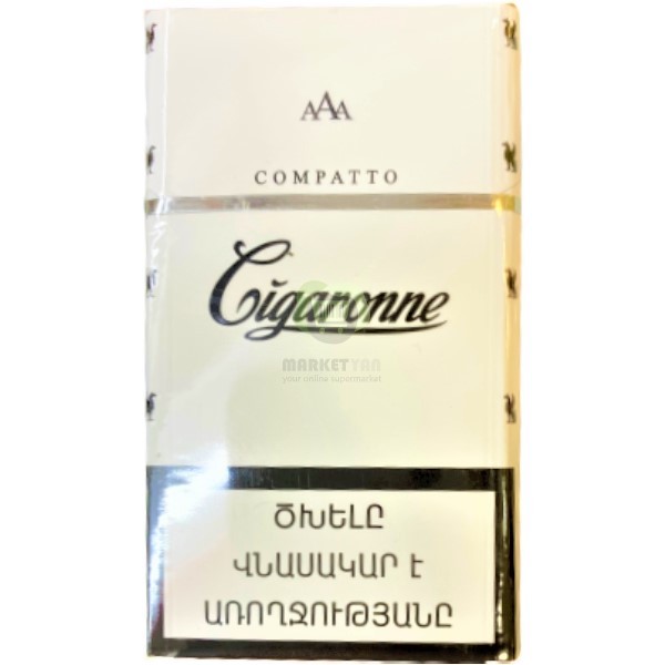 Ծխախոտ «Cigaronne» Կոմպատտո սպիտակ 20հատ