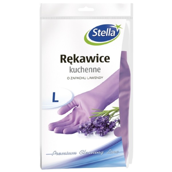 Glove "Stella" L rubber lavender scent 1pcs