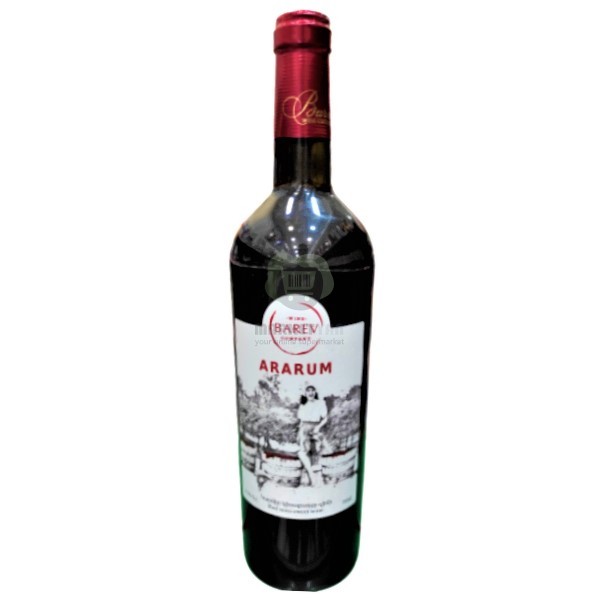Wine "Barev Ararum" red semi-sweet 12% 0.75l