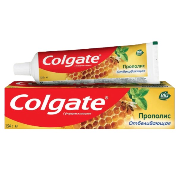 Зубная паста "Colgate" Прополис отбеливающая 154г