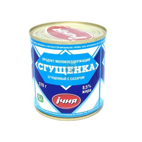 Сгущенное молоко "Ичня" 8,5% 370 гр.