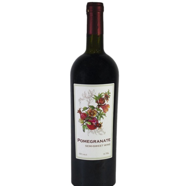Вино "Pomegranate" гранатовое красное полусладкое 15% 0.75л