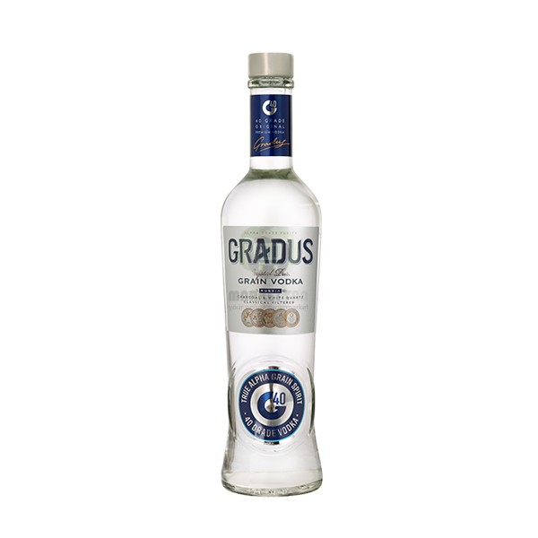 Vodka "Gradus" 40% 0.5l