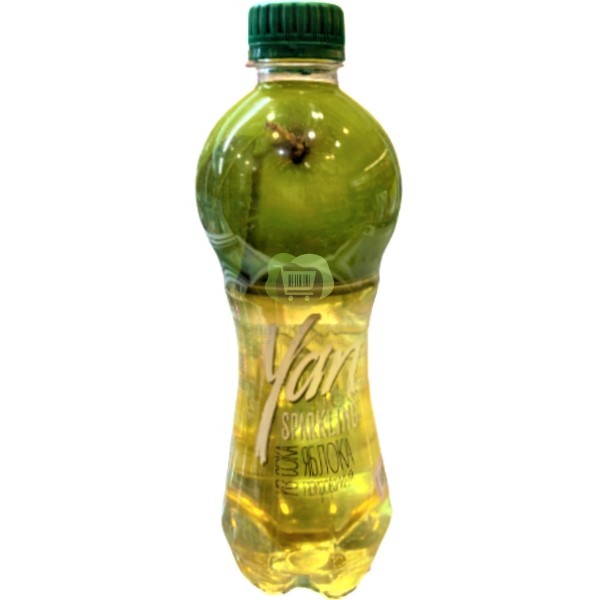 Refreshing carbonated drink "Yan" apple 470ml