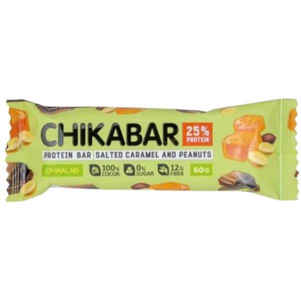 Bar "ChikaLab" protein salted caramel and peanuts 60g