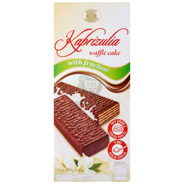 Վաֆլե տորթ շոկոլադե «Капризуля» ֆրուկտոզայով 210գր