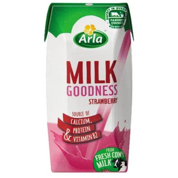 Կաթ «Arla Goodness» մրգային ելակ 1.5% յուղայնությամբ 200մլ