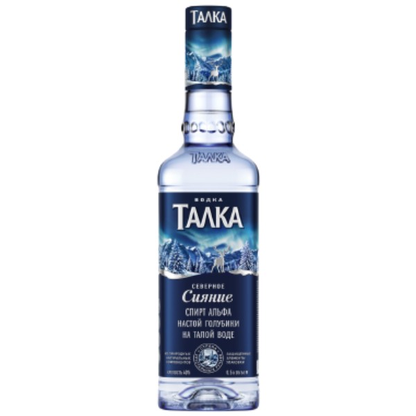 Vodka "Talka" Severnoye siyanye 40% 0.5l