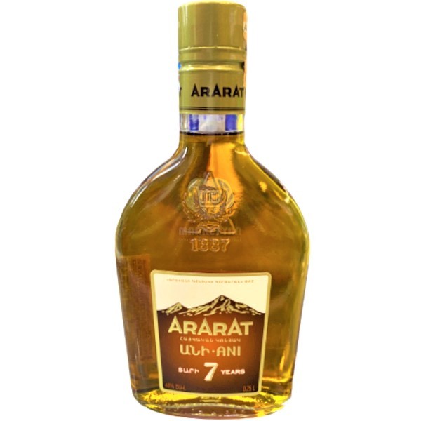Коньяк "Ararat" Ани 7-й выдержки 40% 0.25л