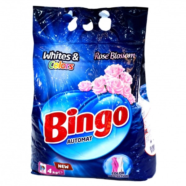 Стиральный порошок "Bingo"для белого и цветного белья 4кг.