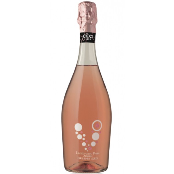 Գինի վարդագույն «Lambrusco Rose' Amabile Giuseppe Verdi Etichetta Bolle Ean»0.75լ