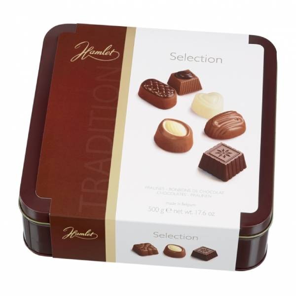 Chocolate collection "Hamlet selection" tin 500g