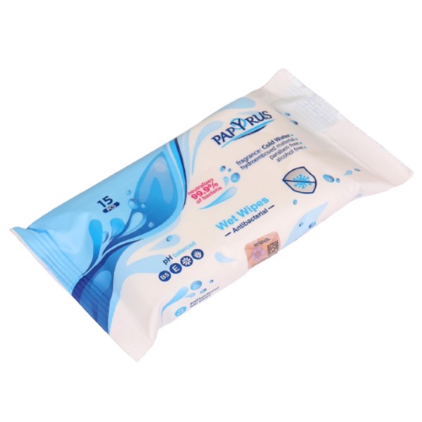 Wet wipes "Papyrus" antibacterial 5 pieces