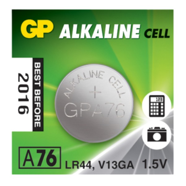 Batteries "GP" Alkaline A76 1.5V 1pcs