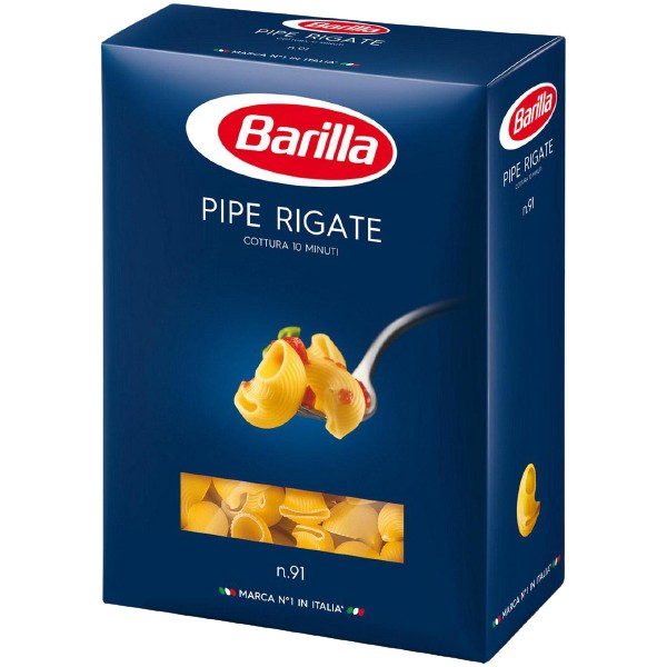 Макароны "Barilla" Pipe Rigate №91 450г