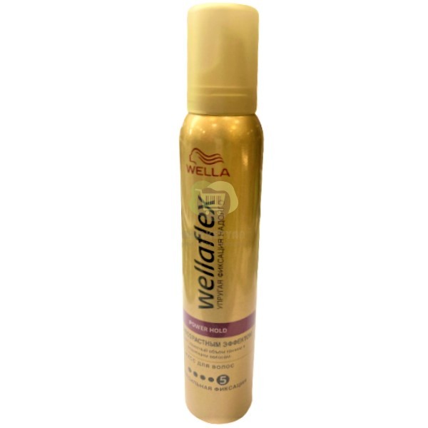 Hair mousse "Wella" Wellaflex with anti-age effect super strong hold 200 ml