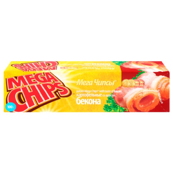 Chips "MegaChips" potato with bacon flavor 100g