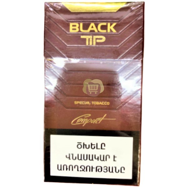 Ծխախոտ «Black Tip» կոմպակտ շագանակագույն 20հտ