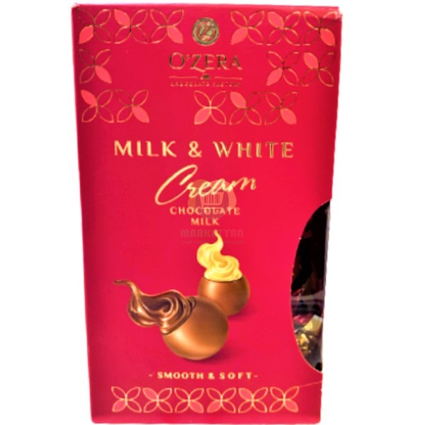 Candy set "Ozera" Milk and white cream milk 200g