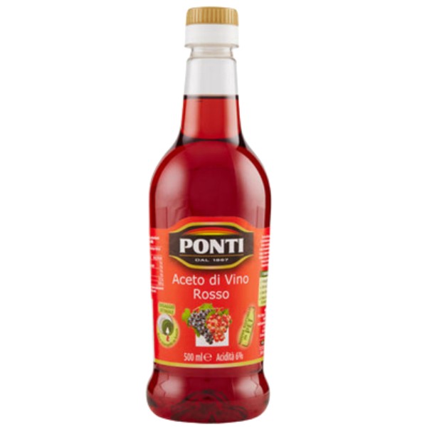 Уксус "Ponti" красный виноградный 6% 500мл
